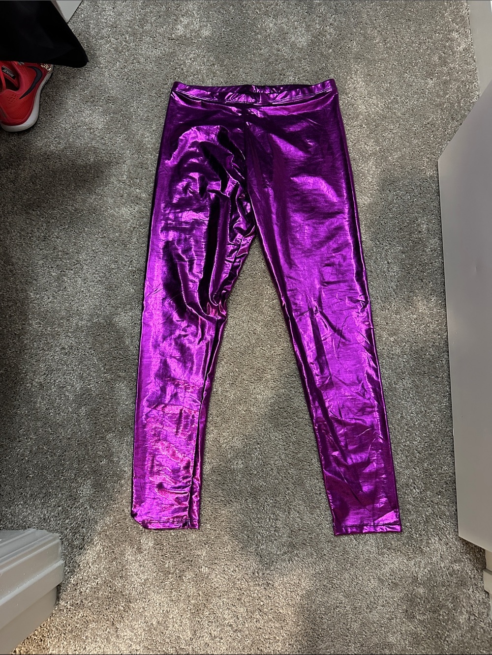 Metallic Purple Leggings